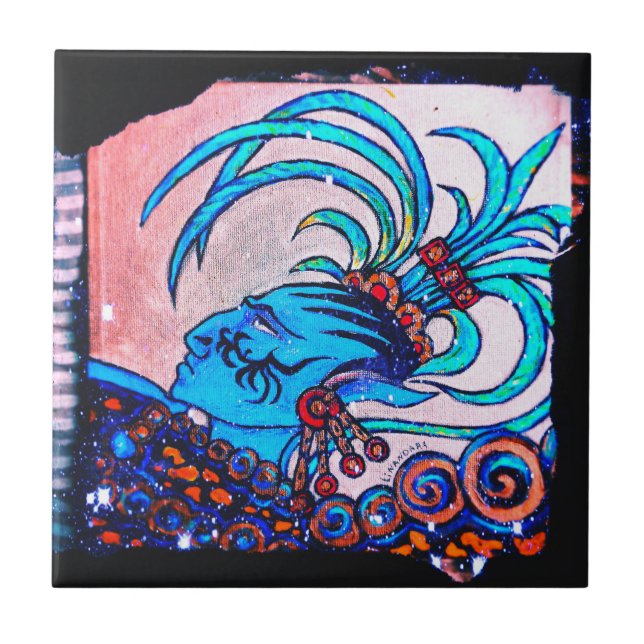 Mayan Elf: Defiance Ceramic Tile (Front)