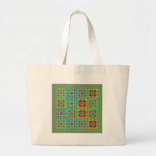 Mayan ethnic tribal pattern.jpg large tote bag