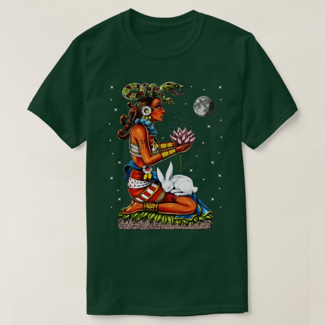 Mayan Goddess Ixchel T-Shirt (Design Front)