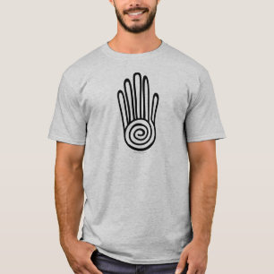 Mayan Hand - Black (Digital) Apparel T-Shirt