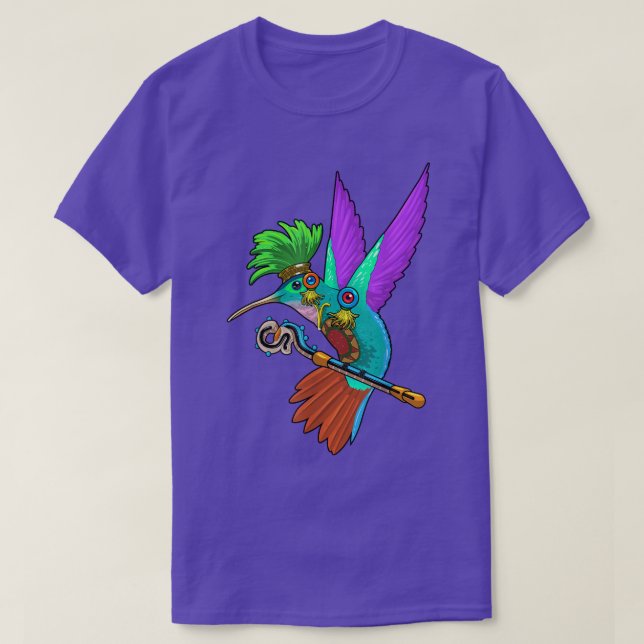 Mayan Hummingbird Huitzilopochtli Aztec Mythology  T-Shirt (Design Front)