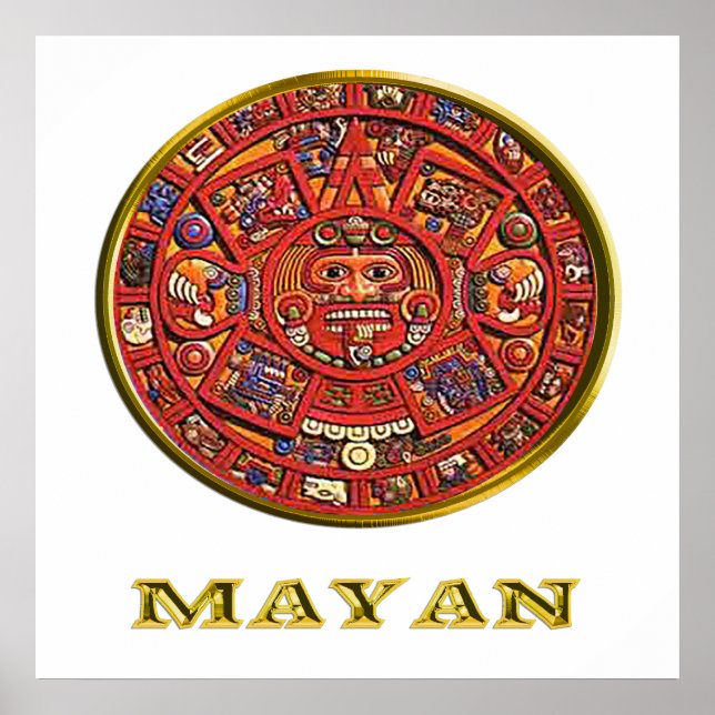 Mayan Indian art Poster (Front)