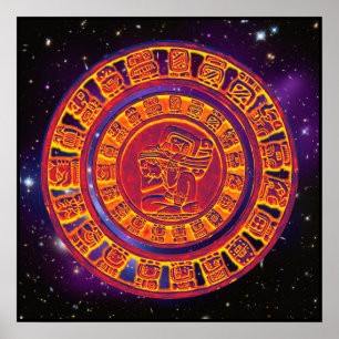 Mayan long-count calendar Poster
