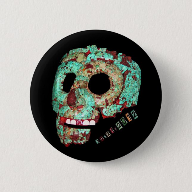 Mayan Mask-2012 6 Cm Round Badge (Front)