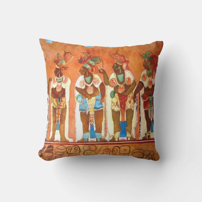 Mayan Men Cushion (Front)