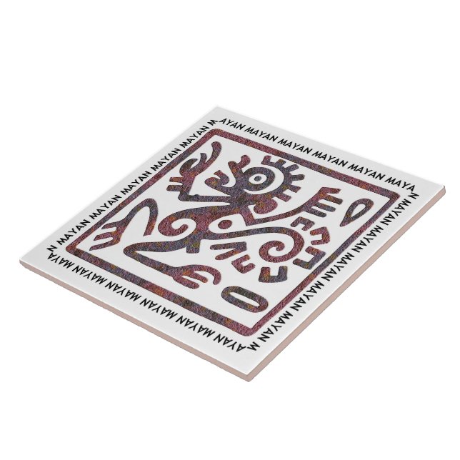 Mayan Monkey Symbol Tile (Side)