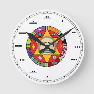 Mayan Number Wall Clock