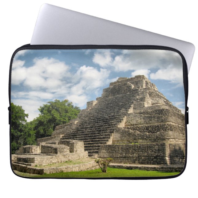 Mayan Pyramid Laptop Sleeve (Front)