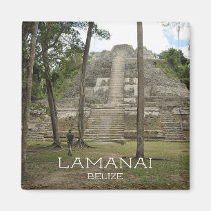 Mayan Ruins at Lamanai, Belise Magnet