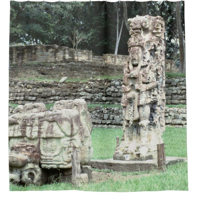 Mayan Ruins Copan Honduras Classy Bathroom Shower Curtain (Front)