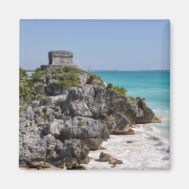 Mayan Ruins in Tulum Mexico Magnet (Front)