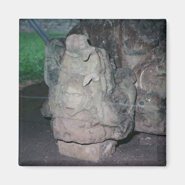 Mayan Ruins N.W. Honduras Photo Designed Colour Magnet (Front)