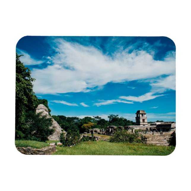 Mayan Ruins Of Palenque Magnet (Horizontal)
