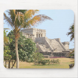 Mayan Ruins of Tulum, Tulum Ruins Mexico Mouse Pad
