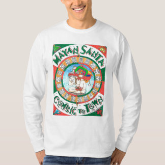 Mayan Santa men's long sleeve shirt