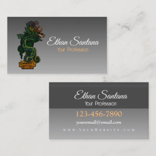 Mayan Serpent God Business Card