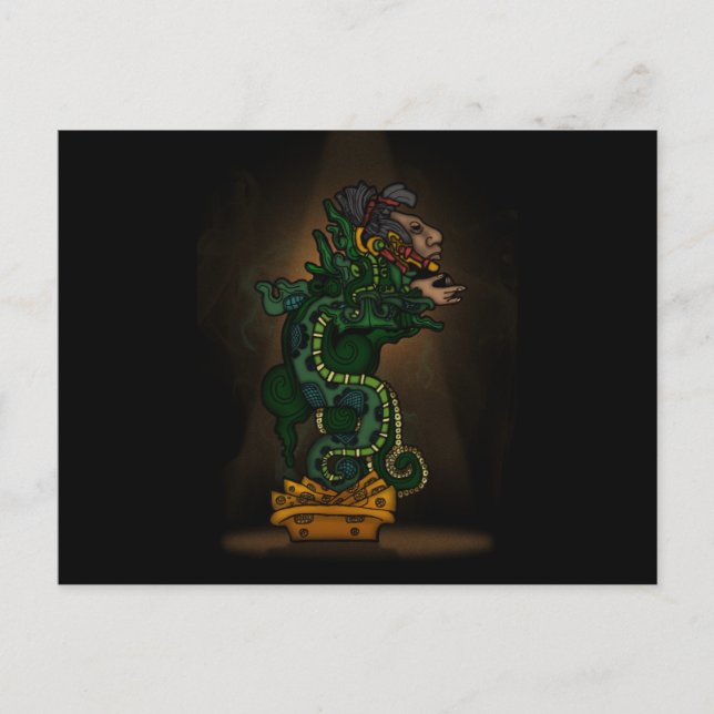 Mayan Serpent God Postcard (Front)