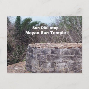 Mayan Sun Dial Postcard