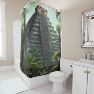 Mayan Temple Shower Curtain