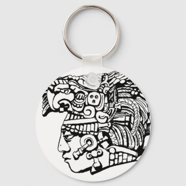 Mayan Warrior Key Ring (Front)