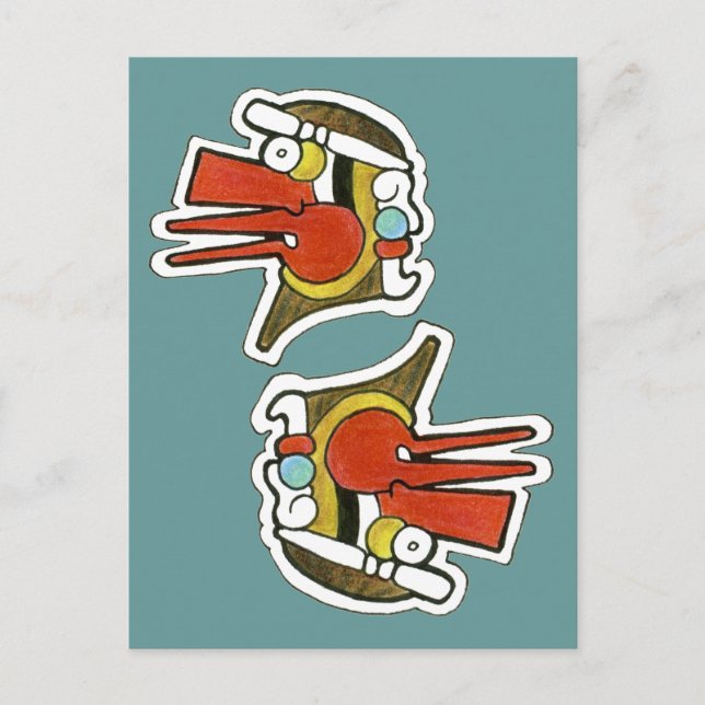 Mayan Wind Symbol Postcard (Front)