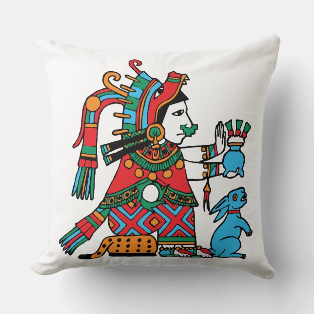 Mayauel – Goddess Of Pulque And Intoxication Cushion (Front)