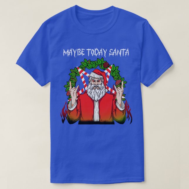 Maybe Today Santa Baphomet 3 T-Shirt (Design Front)