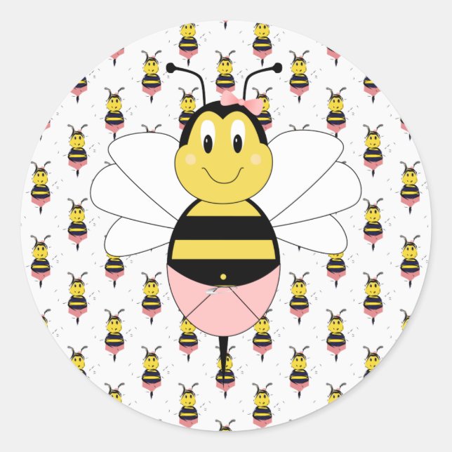 MayBee Bumble Bee Sticker (Front)