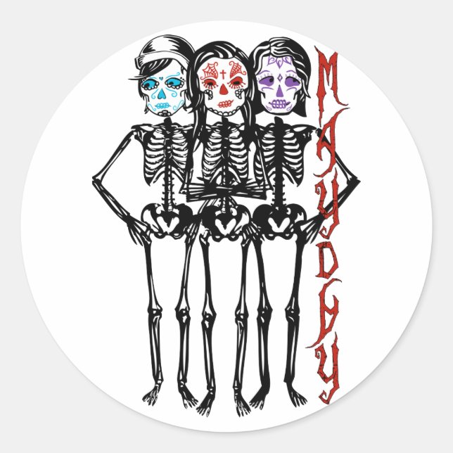 mayday : colour touched 2 classic round sticker (Front)