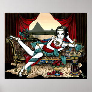 "Mayet" Egyptian Goddess Pyramid Angel Poster