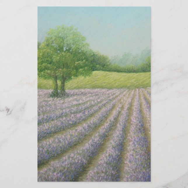 Mayfield Lavender in Bloom Basic Stationery (Front)