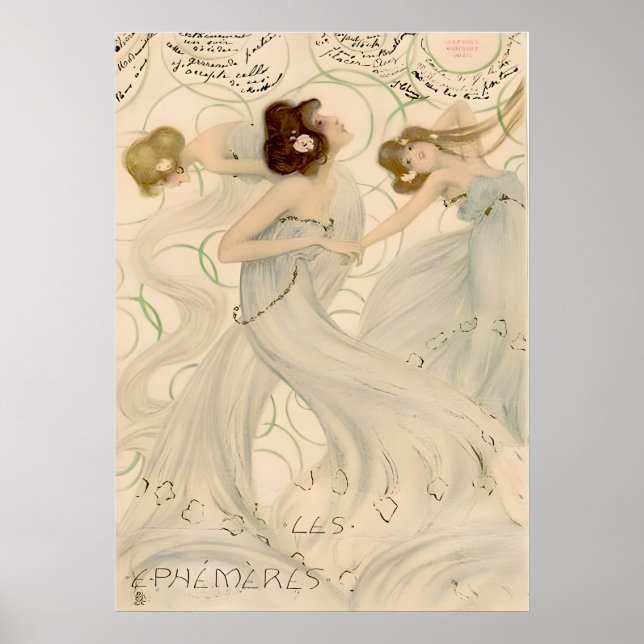 Mayflies II by Raphael Kirchner Poster (Front)