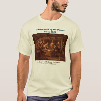 Mayflower Descendant Government by the People 1620 T-Shirt