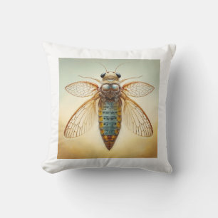 Mayfly Ephemeroptera 060624IREF106 - Watercolor Cushion