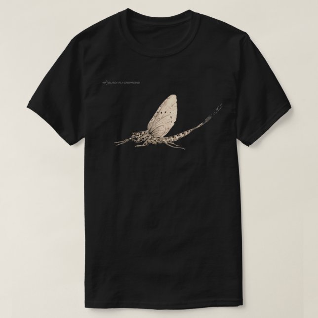 Mayfly Nymph Fly Fishing Tying Tenkara Entomology  T-Shirt (Design Front)