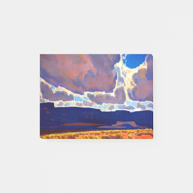 Maynard Dixon Mesas in Shadow Post-it Notes (Front)