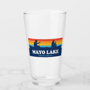 Mayo Lake North Carolina Canoe Glass