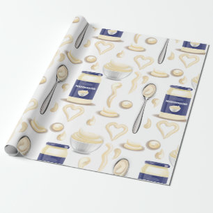 mayo mayonnaise condiment creamy spread sauce wrapping paper