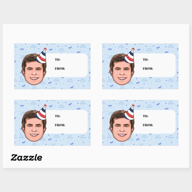 MAYOR BIRTHDAY RECTANGULAR STICKER (Sheet)