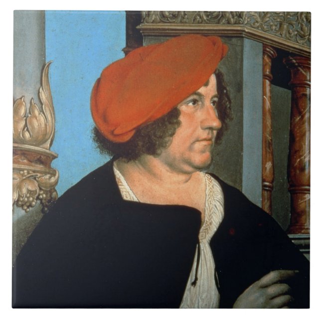 Mayor Jakob Meyer zum Hasen, 1516 (tempera on lime Ceramic Tile (Front)