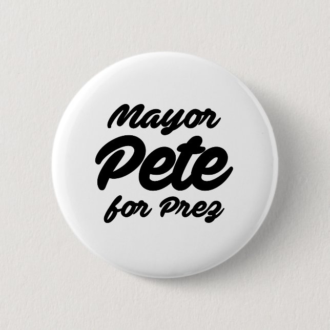Mayor Pete for Prez 6 Cm Round Badge (Front)