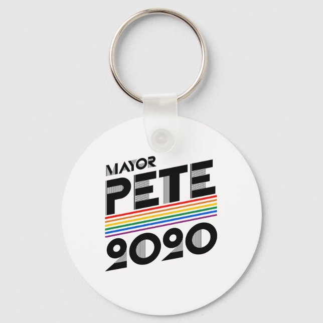 Mayor Pete Pride 2020 Key Ring (Front)