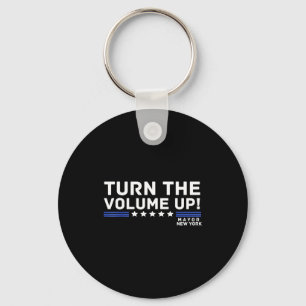 Mayor Zohran Mamdani New York Turn The Volume Up Key Ring