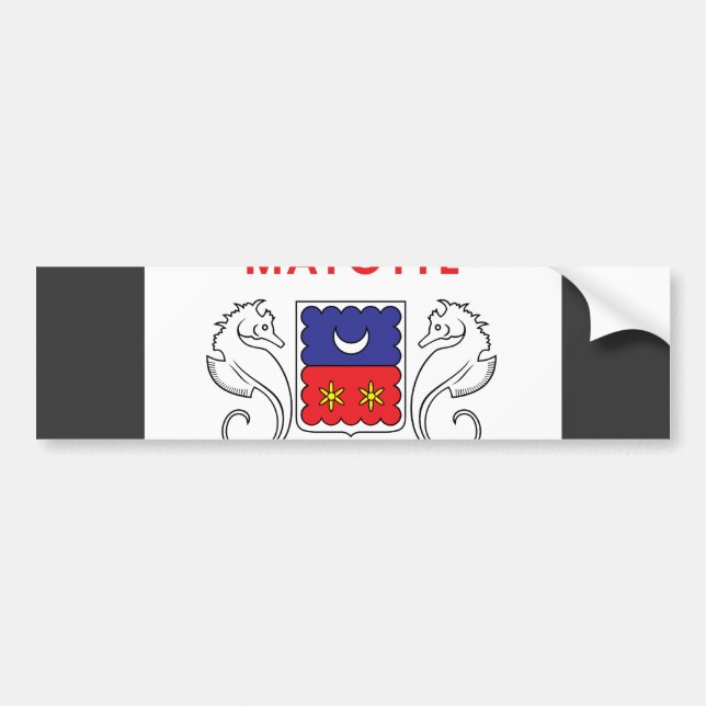 Mayotte Flag Bumper Sticker (Front)