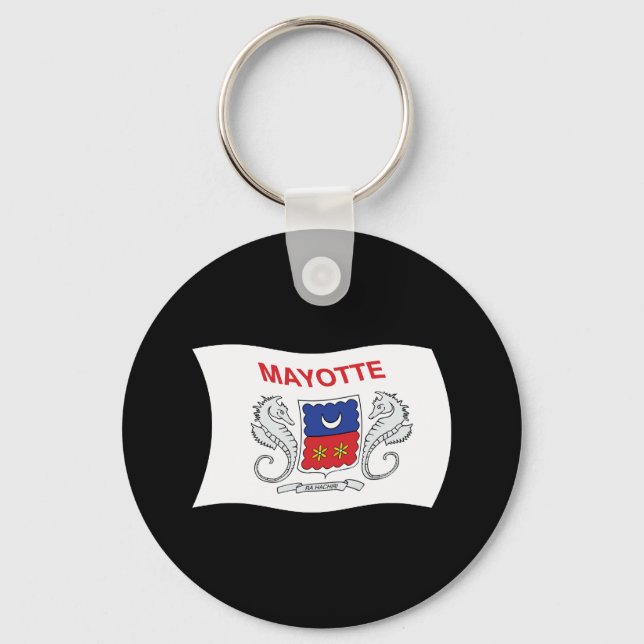 Mayotte Flag Keychain (Front)