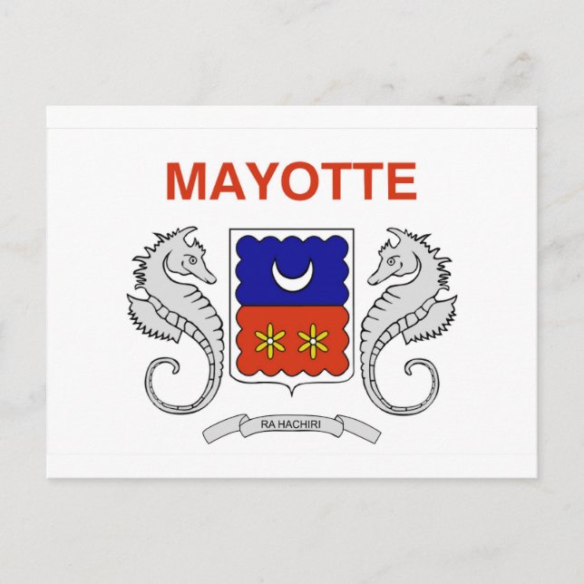 Mayotte flag postcard (Front)