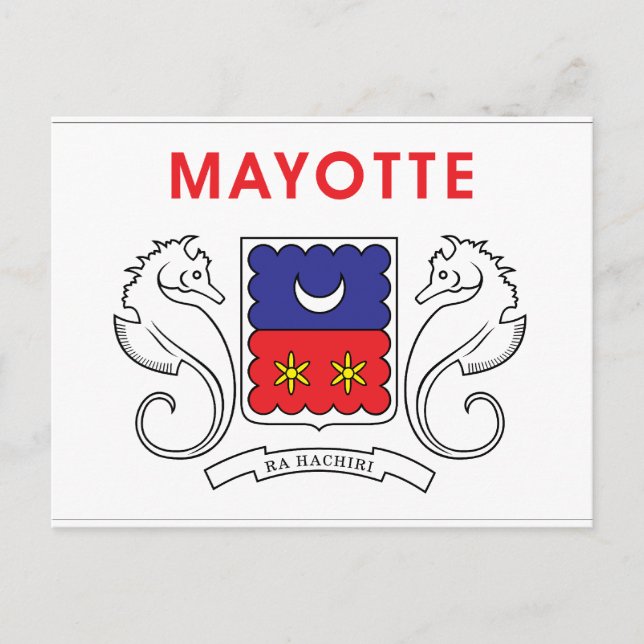 Mayotte Flag Postcard (Front)