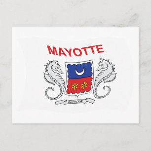 Mayotte Flag Postcard