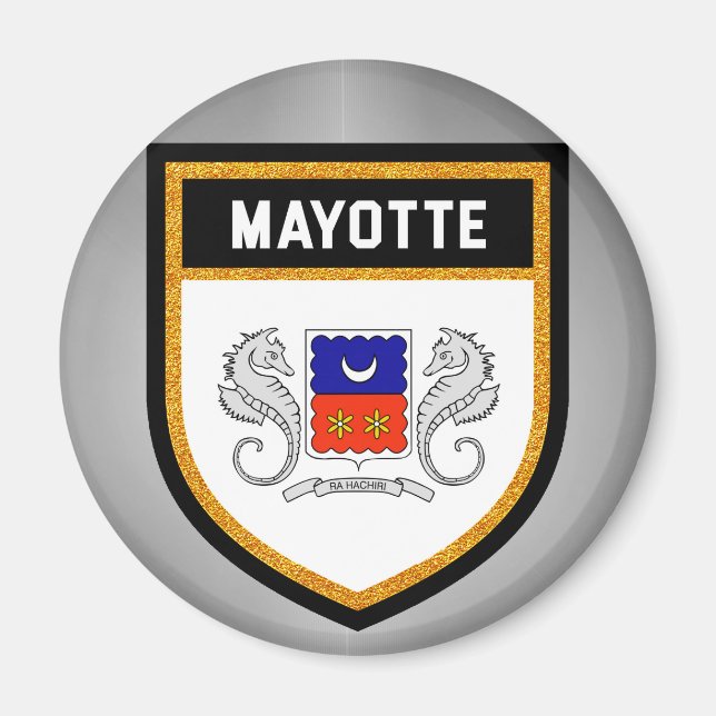 Mayotte Flag unique modern cool texture col Magnet (Front)