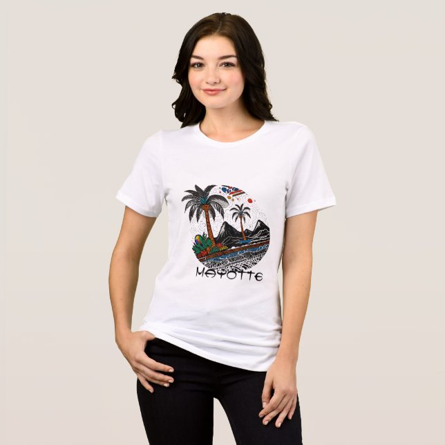 MAYOTTE ISLAND Tri-Blend SHIRT (Front Full)